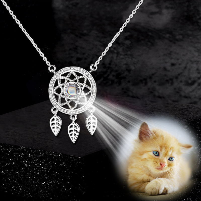 Custom Pet Projection Necklace - Capture Your Heart, Projection Photo  Necklace