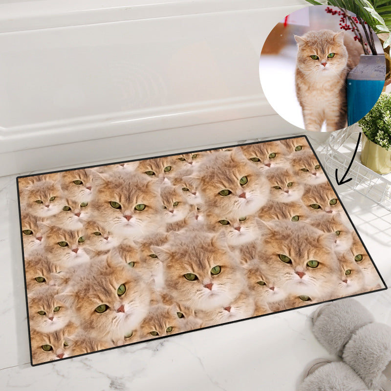Personalized Pets Doormat - Up to 6 Pets - Decorative Mat - Upload