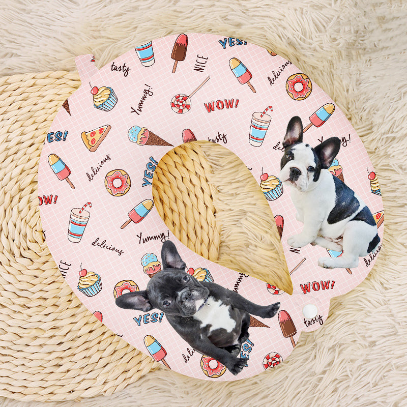 Donut neck outlet pillow for dogs