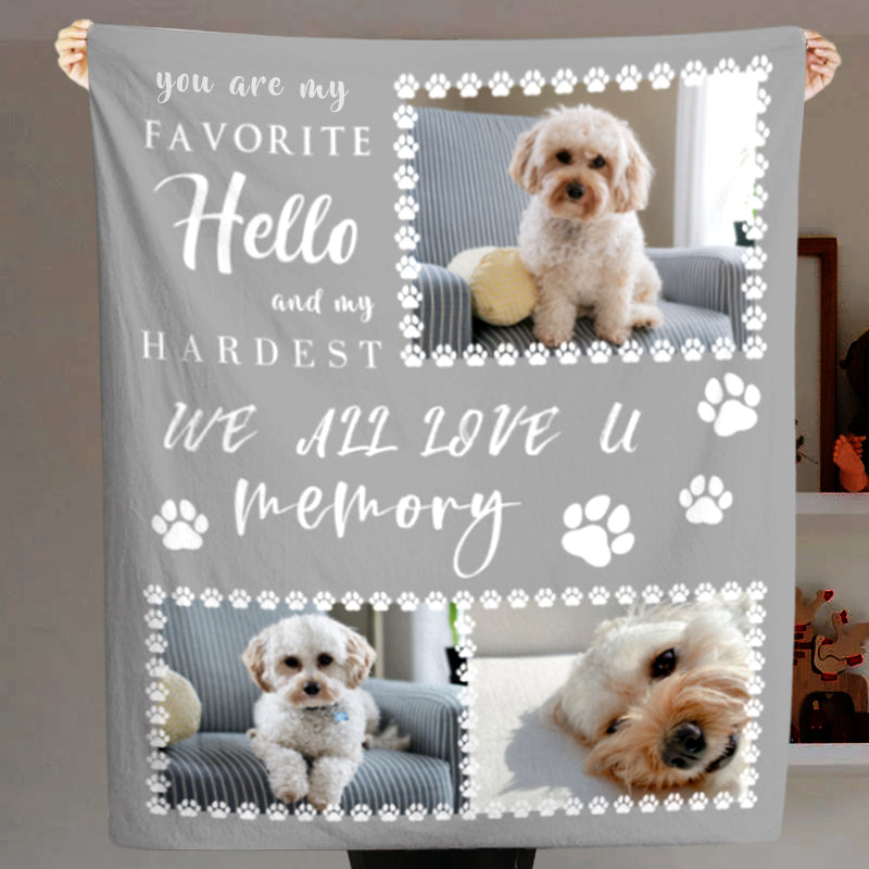 Personalised collage online blanket