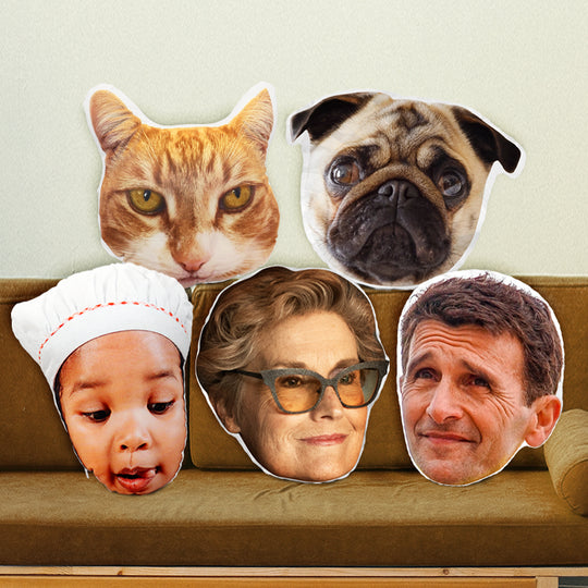 Custom Face Pillows from Pictures of Love Pets Persons on it Personalized 3d Photo Pillow