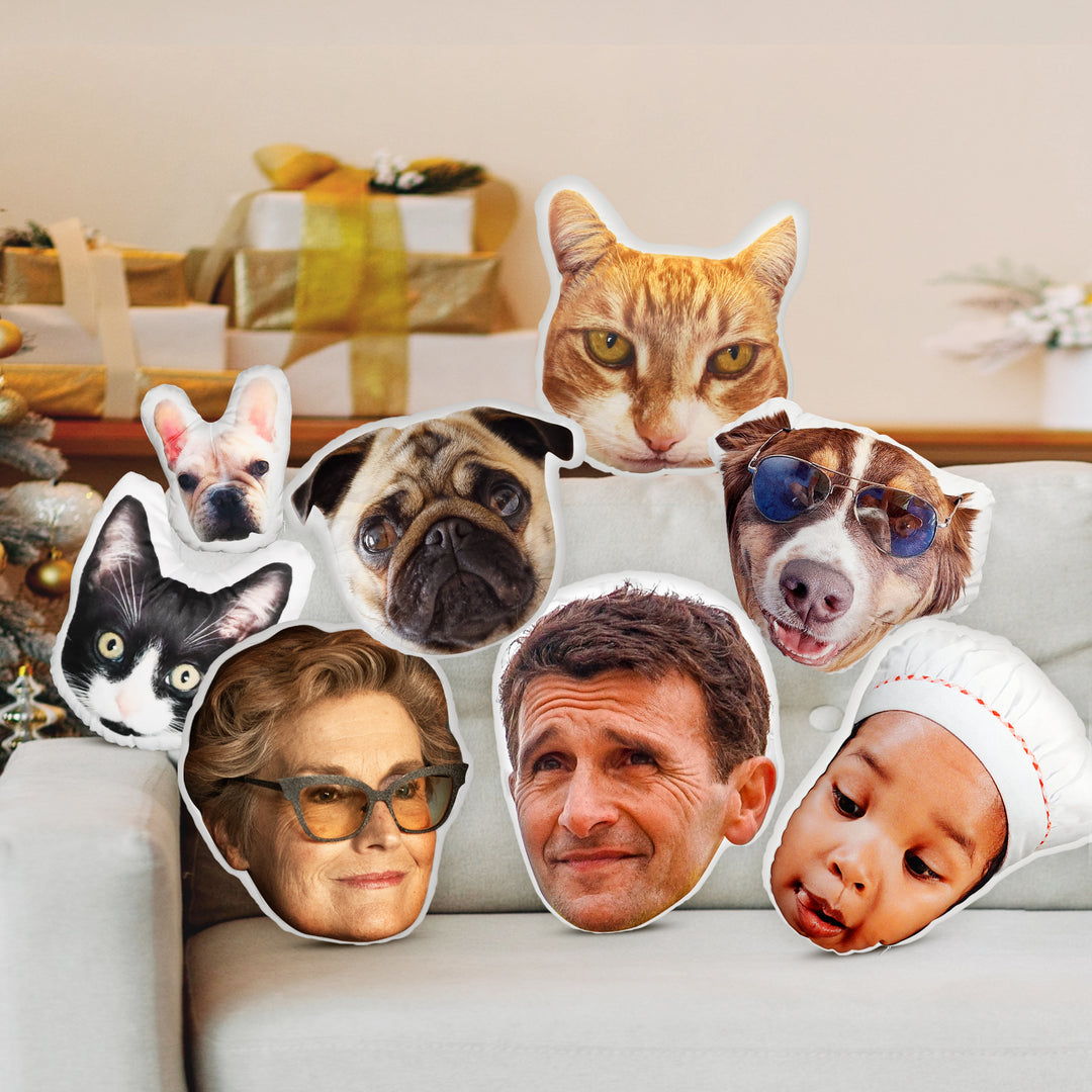 Custom Face Pillows from Pictures of Love Pets Persons on it Personalized 3d Photo Pillow The Pet Pillow