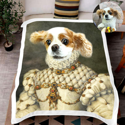 The Princess - Custom Pet Renaissance Blanket - The Pet Pillow