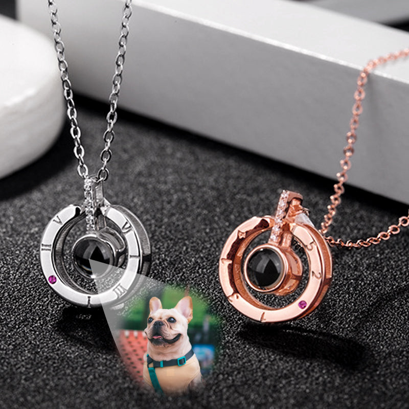 Dog picture made into necklace best sale