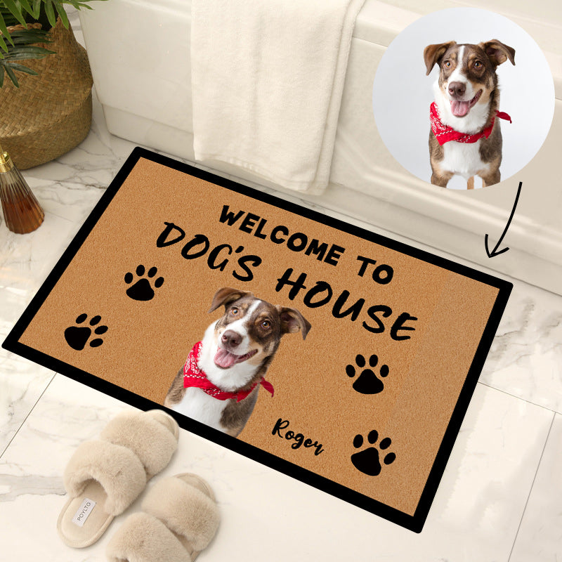 Pet Portrait Doormat Home Doormat/Personalized 2024 Doormat