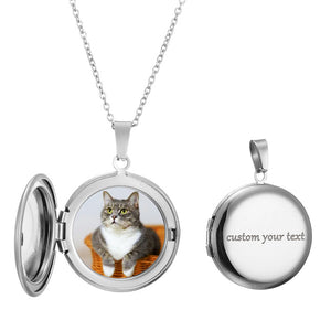 Custom Pet Photo Flip Necklace - The Pet Pillow