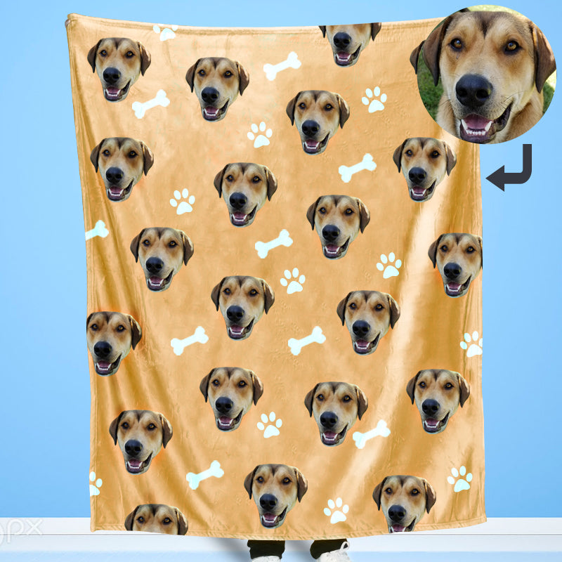 Blankets with dog pictures on them hotsell