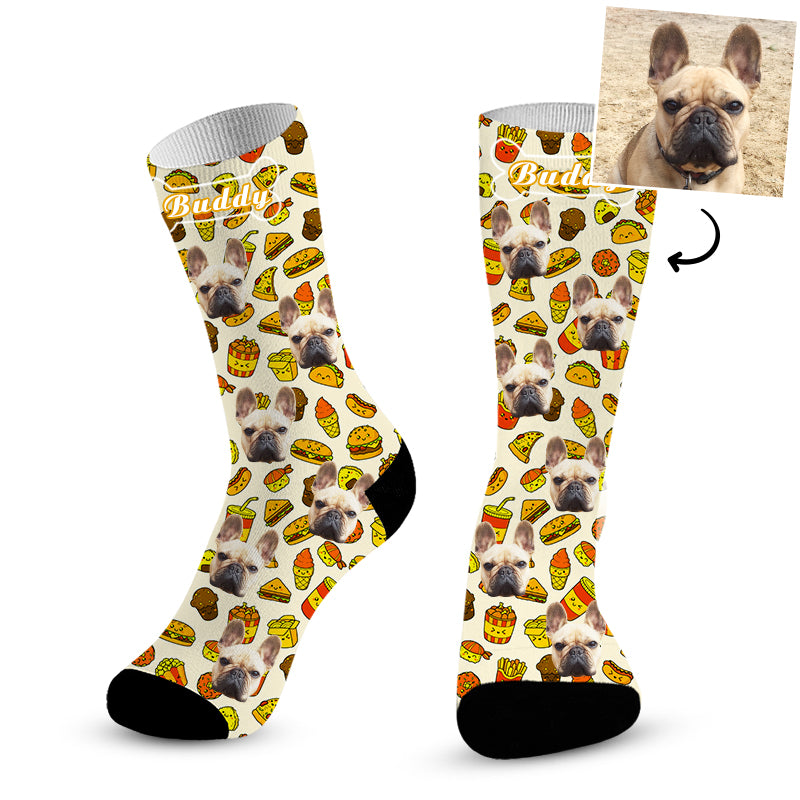 Custom Dog Socks with Dog Face, Personalized Pet Socks with Picture of Your  Dog