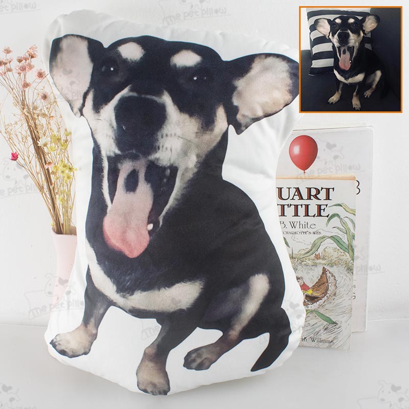 Pet Pillow Looks Like Your Pet Customize Dog Shaped Pillow with Pet Photo ThePetPillow